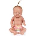 Vollence 14 inch Full Silicone Baby Dolls with Hair, Not Vinyl Dolls, Realistic Baby Dolls, Lifelike Baby Dolls, Newborn Baby Dolls, Real Reborn Baby Dolls - Boy