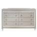 Dresser W/Jewelry Dr & Acrylic Legs Champagne in Champagne - Global Furniture USA PARIS-CHAMPAGNE-DR W/JEWELRY DR & AL