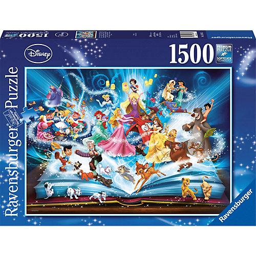 Puzzle 1500 Teile, 80x60 cm, Disney's magisches Märchenbuch