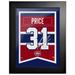 Carey Price Montreal Canadiens 12" x 16" Framed Player Number Replica Plaque