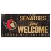 Ottawa Senators 6" x 12" Fans Welcome Sign