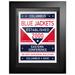 Columbus Blue Jackets 12" x 16" Dual-Tone Framed Artwork