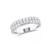 Belk & Co 1.88 Ct. T.w. Lab Created White Sapphire Double Row Ring In Sterling Silver, 7.5
