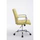 Décoshop26 - Chaise fauteuil de bureau à roulettes en tissu vert hauteur réglable - vert