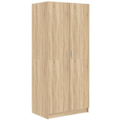 Kleiderschrank Sonoma-Eiche 80x52x180 cm Holzwerkstoff Vidaxl