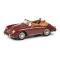 Schuco 450268800 Porsche 356A Cabrio Golf, mit 2 Golftaschen, Modellauto, 1:43, rot, Limitierte Auflage