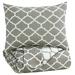 Signature Design Media Full Comforter Set in Gray/White - Ashley Furniture Q790003F