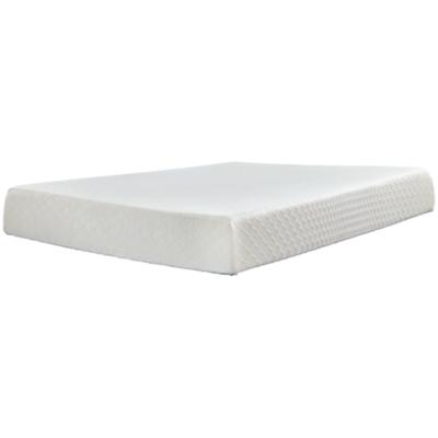 Signature Design 10 Inch Chime Memory Foam California King Mattress in White - Ashley Furniture M69951