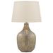 Signature Design Mari Glass Table Lamp in Gray/Gold Finish - Ashley Furniture L430664