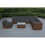 Latitude Run® Billyjo Wicker 7 - Person Seating Group w/ Cushions - No Assembly Synthetic Wicker/All - Weather Wicker/Wicker/Rattan | Outdoor Furniture | Wayfair