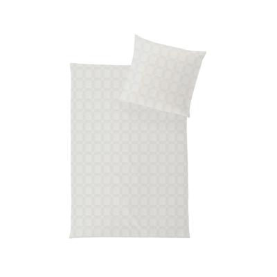 Hefel Luxus »Karo« Tencel Bettwäsche groß elfenbein 7000/010 Bettbezug (Bettwäsche) / 200x200 cm Image