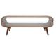 Miliboo - Table basse rectangulaire vintage bois foncé noyer L118 cm takla - Noyer