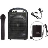 Pyle Pro 60W Portable Bluetooth PA Speaker with Wireless Microphone System & Recharg PWMA1216BM