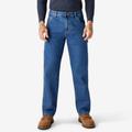 Dickies Men's Relaxed Fit Carpenter Jeans - Stonewashed Indigo Blue Size 42 34 (19294)