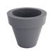 Vondom Maceta - Resin Pot Planter - Lacquered - Self- Watering Plastic in Gray | 15.25 H x 17.75 W x 17.75 D in | Wayfair 40145F-STEEL