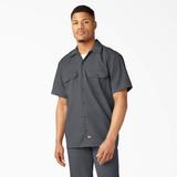 Dickies Men's Short Sleeve Work Shirt - Charcoal Gray Size S (1574)