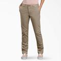 Dickies Women's Flex Slim Fit Double Knee Pants - Desert Sand Size 8 (FP811)