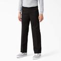 Dickies Boys' Classic Fit Pants, 4-20 - Black Size 18 (KP123)