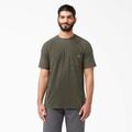 Dickies Men's Cooling Short Sleeve Pocket T-Shirt - Moss Green Size S (SS600)