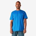 Dickies Men's Big & Tall Heavyweight Short Sleeve Pocket T-Shirt - Royal Blue Size 4 (WS450)