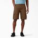 Dickies Men's Flex Relaxed Fit Duck Cargo Shorts, 11" - Stonewashed Timber Brown Size 38 (DX902)