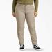 Dickies Women's Plus Perfect Shape Skinny Fit Pants - Rinsed Oxford Stone Size 18W (FPW40)