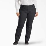 Dickies Women's Plus Perfect Shape Relaxed Fit Bootcut Pants - Rinsed Black Size 22W (FPW42)