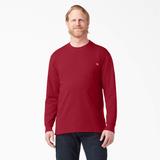 Dickies Men's Heavyweight Long Sleeve Pocket T-Shirt - English Red Size 4 (WL450)