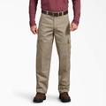 Dickies Men's Active Waist Regular Fit Cargo Pants - Desert Sand Size 42 30 (WP849)