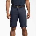 Dickies Men's Regular Fit Work Shorts, 11" - Dark Navy Size 36 (WR850)