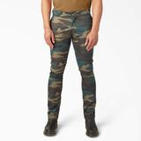 Dickies Men's Skinny Fit Work Pants - Hunter Green Camo Size 28 32 (WP801)