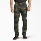 Dickies Men's Skinny Fit Work Pants - Hunter Green Camo Size 28 32 (WP801)