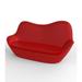 Vondom Sabinas - Resin Outdoor Sofa - Lacque Plastic in Red | 40.75 H x 81.25 W x 35.75 D in | Wayfair 45009-RED