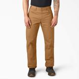 Dickies Men's Relaxed Fit Heavyweight Duck Carpenter Pants - Rinsed Brown Size 34 X 32 (1939)