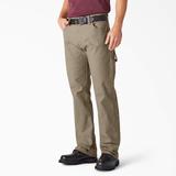 Dickies Men's Relaxed Fit Heavyweight Duck Carpenter Pants - Rinsed Desert Sand Size 32 30 (1939)