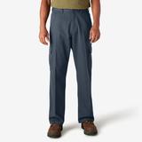 Dickies Men's Loose Fit Cargo Pants - Rinsed Dark Navy Size 38 34 (23214)