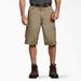 Dickies Men's Loose Fit Work Shorts, 13" - Rinsed Khaki Size 34 (43214)