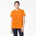 Dickies Women's Heavyweight Short Sleeve Pocket T-Shirt - Orange Size XL (FS450)