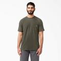 Dickies Men's Cooling Short Sleeve Pocket T-Shirt - Moss Green Size 3 (SS600)
