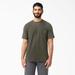 Dickies Men's Cooling Short Sleeve Pocket T-Shirt - Moss Green Size 2 (SS600)