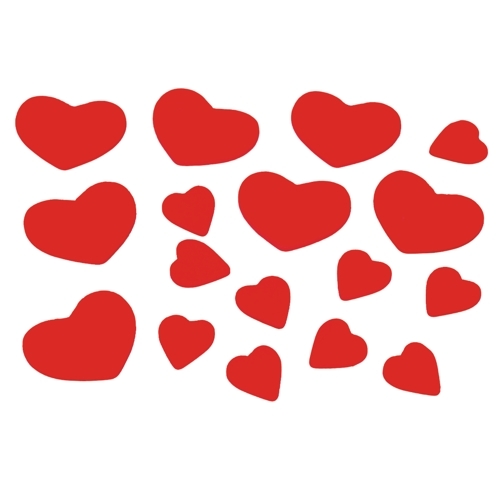 Papstar 20 X Deko-Streuschmuck, Holz "Herzen" 15 gr. Image