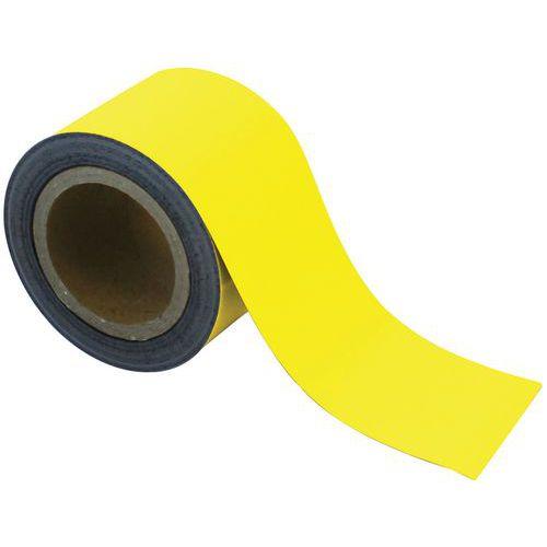 bande magnétique de marquage 10mx90mm jaune - manutan expert