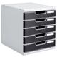 Module Classement 5 Tiroirs Coloris Noir - Multiform