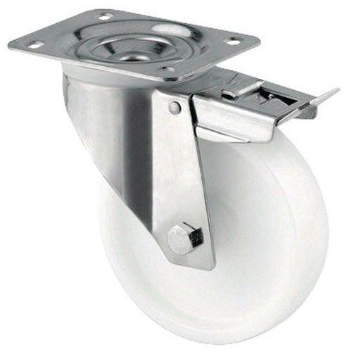 Roulette Pivotante Avec Frein Force:200 Kg H Ht:128 Mm - Tente