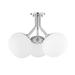 Mitzi Estee 19 Inch 3 Light Semi Flush Mount - H134603-PN