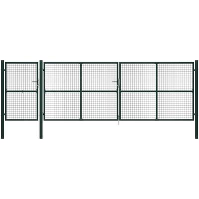 Vidaxl - Gartentor Stahl 500×150 cm Grün Image