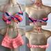 Victoria's Secret Swim | 2 Victoria’s Secret Halter Bikini Swim Tops Euc | Color: Orange/Pink | Size: S