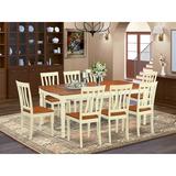 August Grove® Carmel Butterfly Leaf Rubberwood Solid Wood Dining Set Wood in Brown | Wayfair A7C6020C37994656BE150178C067B739