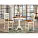 Charlton Home® Smithson Counter Height Rubberwood Solid Wood Dining Set Wood in White | Wayfair CA460E2DED3147CDAAA78D6DAB20A493