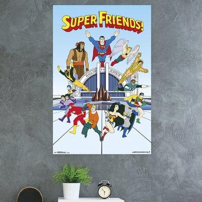 Trends International Super Friends - Team Paper Print POD14218